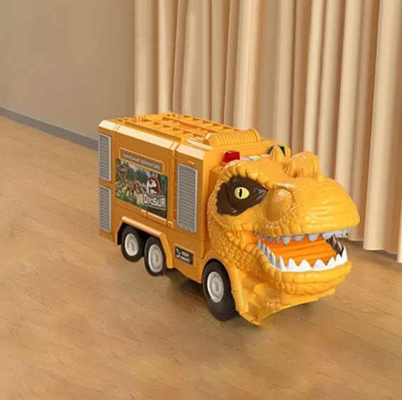 New Dinosaur Transforming Engineering Truck Track Toy Set