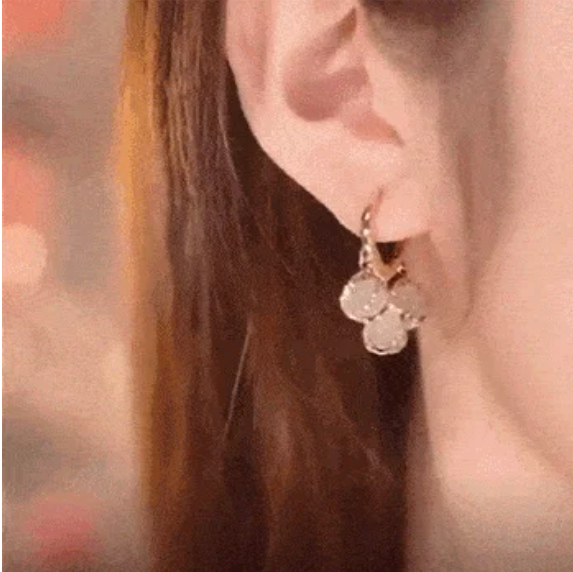 Small fresh temperament simple ear buckle