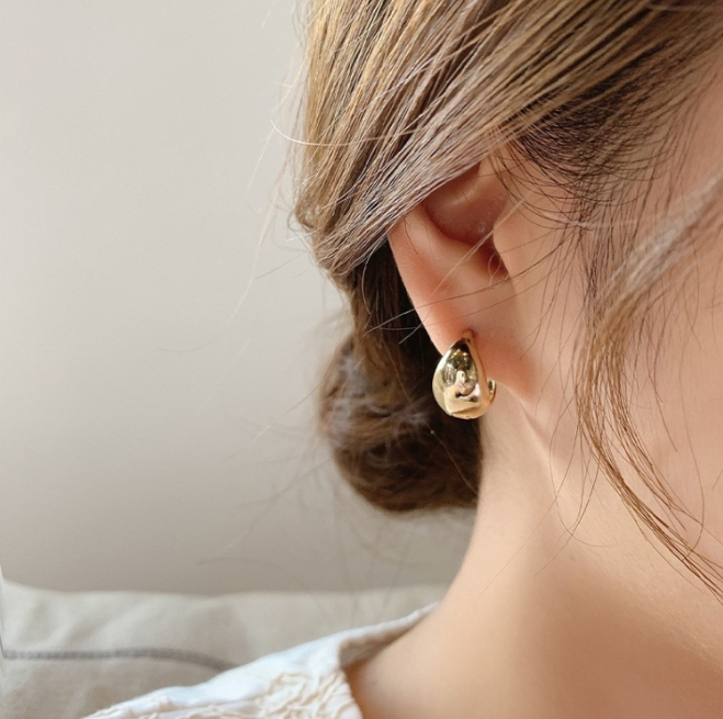 Shell double layer earrings with diamond earrings, color: EH1275