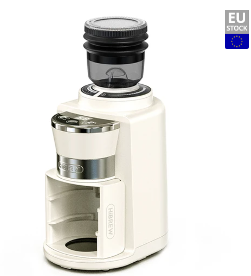 HiBREW G3A Coffee Grinder, 40mm Conical Burr, Air Blower, 31-gear Scale, Memory &amp; Antistatic Function, Manual &amp; Automatic, Visual Bean Storage