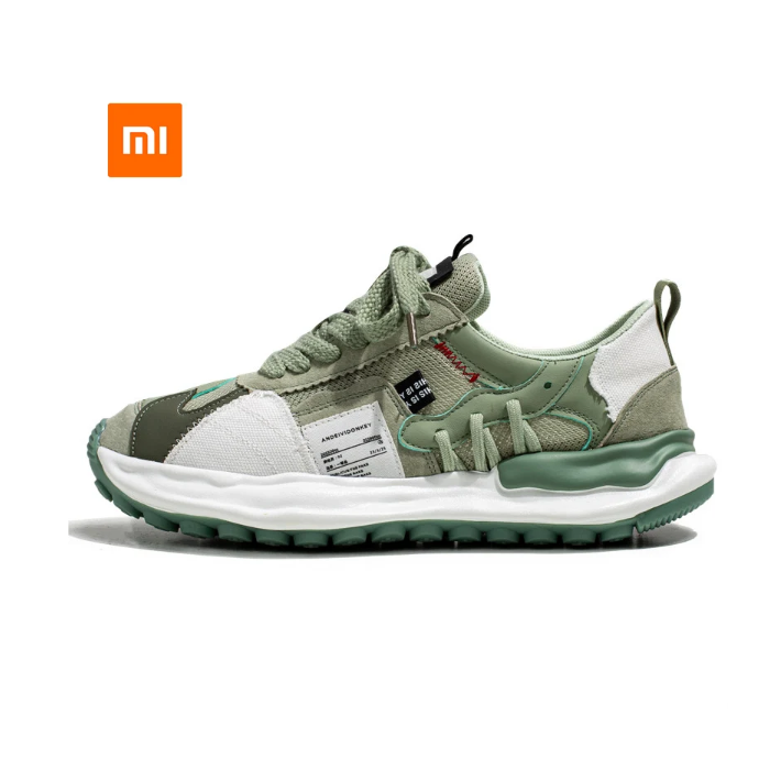 Xiaomi Youpin Casual Sneakers for Men Shoes Walk Mesh Breathable Retro Green Shoes for Men Casual Sneakers for Men Xiaomi