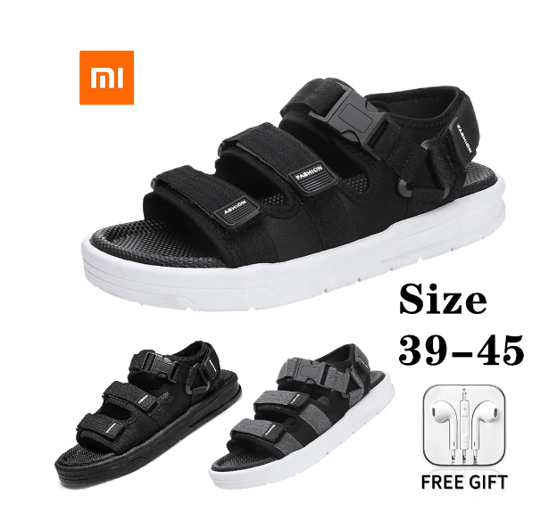 Xiaomi Youpin Men Sandals Casual Shoes New Summer Outdoor Concise Lightweight Beach Shoes Slippers Male Plus Size Sandals 39-45