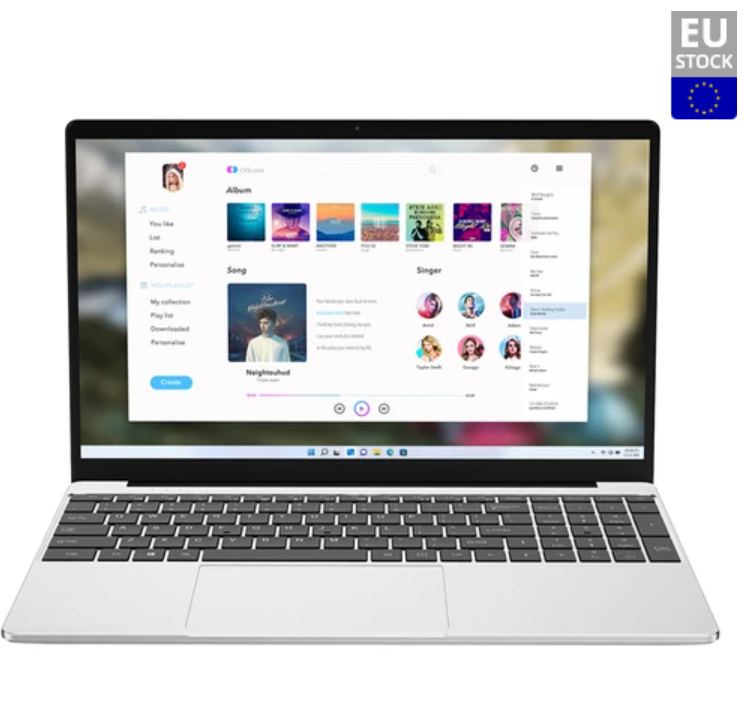 Ninkear N15 Air Laptop, 15.6&#039;&#039; 1920*1080 IPS Screen, Intel N95 4 Cores 3.4GHz, 16GB RAM 512GB SSD, Dual Band WiFi Bluetooth 4.2, 2*USB3.0 1*