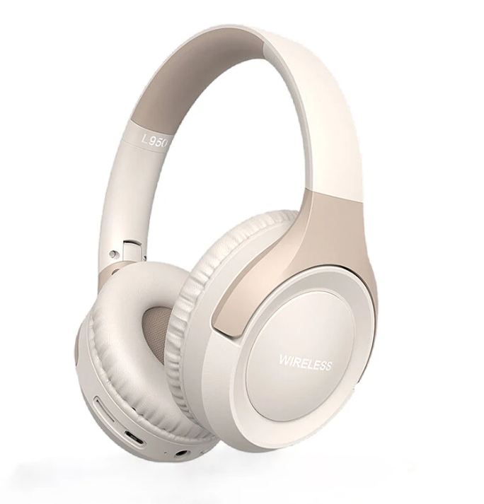 L950 Wireless Headset bluetooth Headphone 40mm Speaker Deep Bass Low Gaming Latency Support TF Card AUX Foldable Headphones with Mic - Black