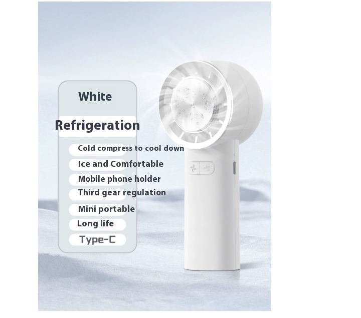 2024 new hot-selling Japanese and Korean cold compress fan semiconductor fan ice hockey fan outdoor fan handheld table fan