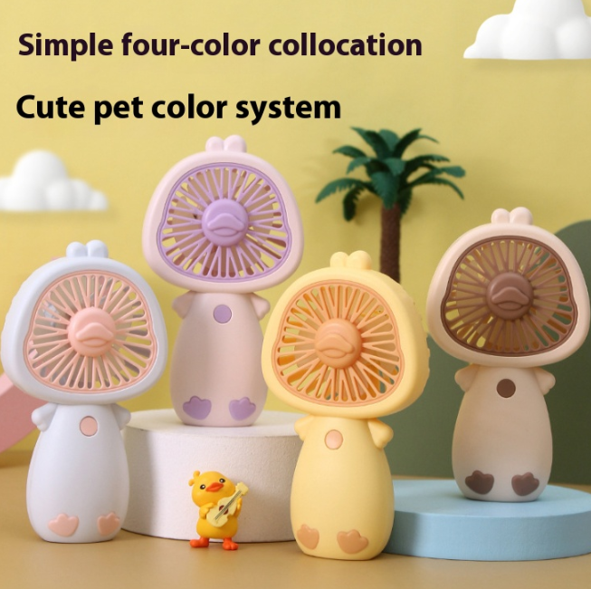 2024 New Handheld Fan Portable USB Charging Student Pocket Fan Mini Desktop Small Fan Gift