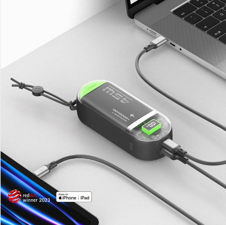 Xiaomi youpin GaN 45W power bank comes with Type-c and Apple MFi certified data cable 15000mAh