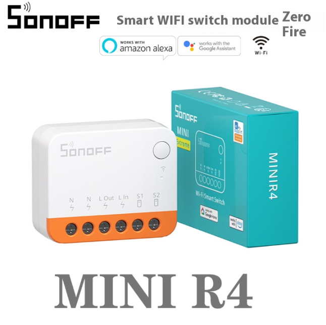 Sonoff MINIR4 dual-control smart WIFI switch bi-directional control timing Amazon Alexa voice