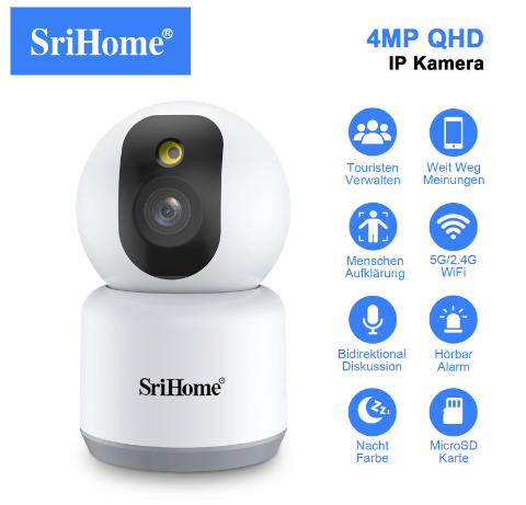 Motion Detection Baby Monitor Pet LP WLAN SD Card Surveillance Camera