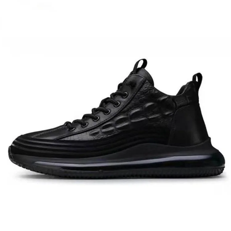 Casual Air Cushion Shoes for Men, Made of Cowhide