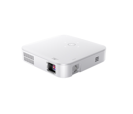 [Only ship to KR country] AOME Beam Projector Mini Beam/Diffuse Reflection Video/Home Portable Single Throw Camping 4K/Multi-Device Connection White