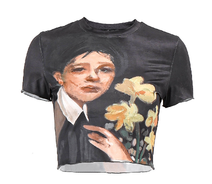 European and American Printed Women&#039;s Slim Fit T-Shirt