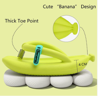 Creative Fruit Shoes: MAIITRIP Unisex Banana Flip Flops for Men and Women