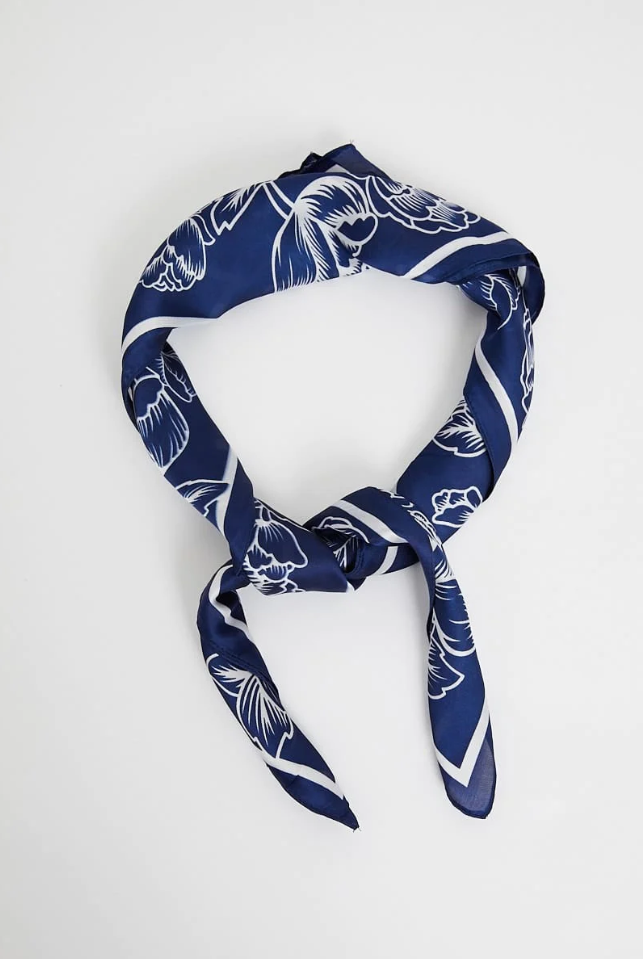 Black Printed Scarf