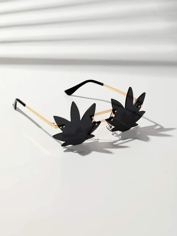 Maple Leaf Fashion Glasses for Men with Rope