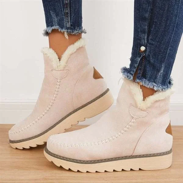 Classic Ankle Snow Boots for Non-slip Comfort, Women&#039;s Edition