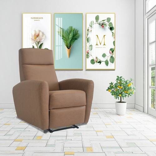 Redde Boo Modern New Coming Reclining Home Theater Leisure Recliner Sofa, Modern living room furniture small manual recliner single chair for Reading,