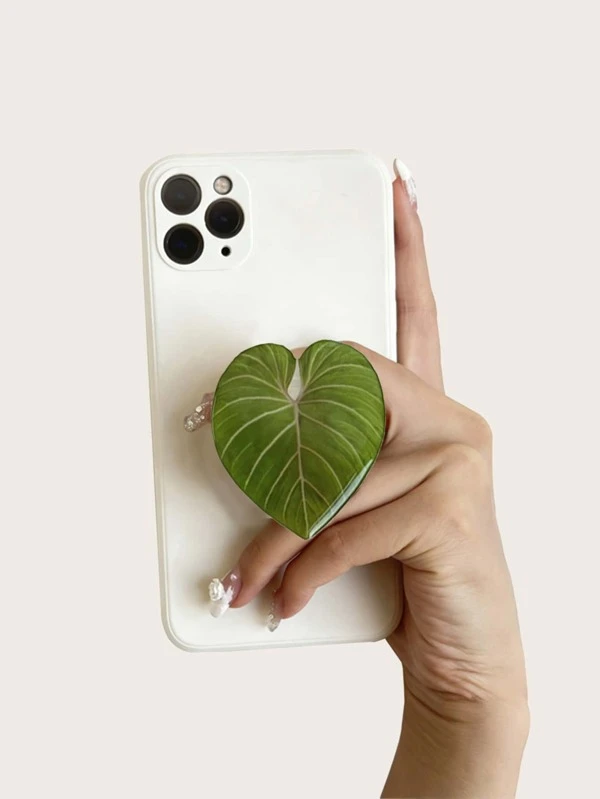 Leaf Shaped Phone Grip for a Stand-Out Style