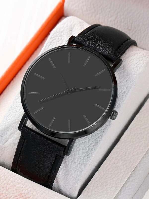 Classic and Elegant Men&#039;s Quartz Watch with Round Pointer