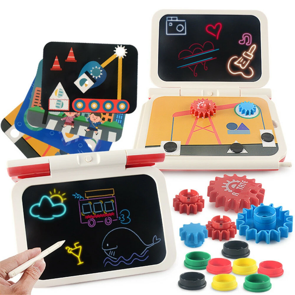 Green 2-in-1 DIY LCD Drawing Tablet for Children