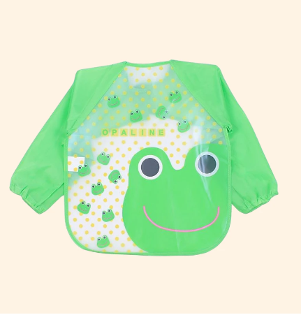 Baby Bibs Cloth Waterproof Dining Clothes Long Sleeve Apron Children Feeding Smock Burp Baby Clothes Reverse Dressing 1-3 Years