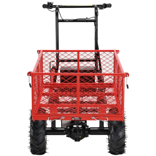 RedRock Wheelbarrow Utility Cart Electric Powered Cart 48V28Ah，500W ，Capacity 500lbs (230kg) ，Material Hauler ，1000lbs Towing