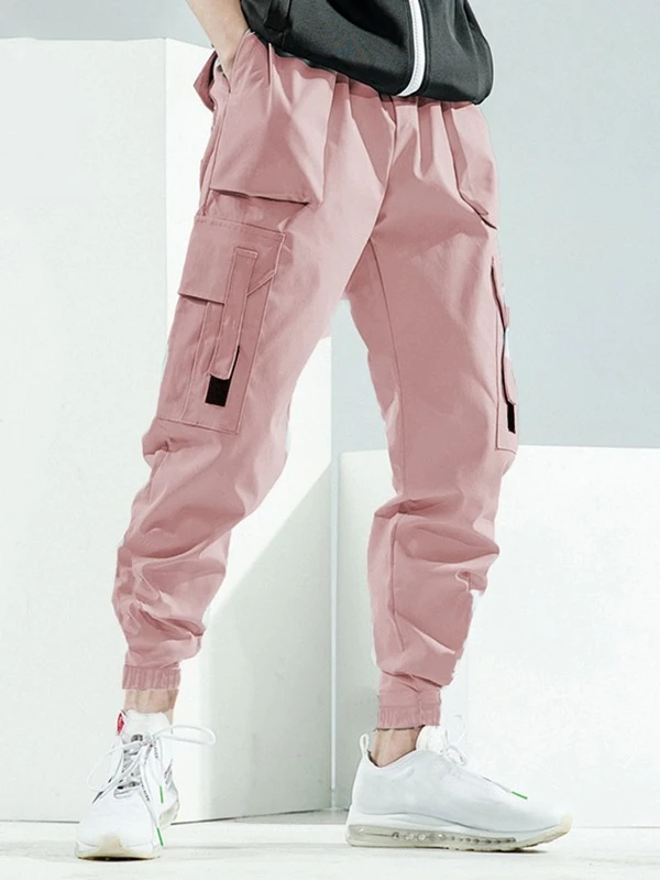 Cargo Pants for Men with Side Flap Pockets