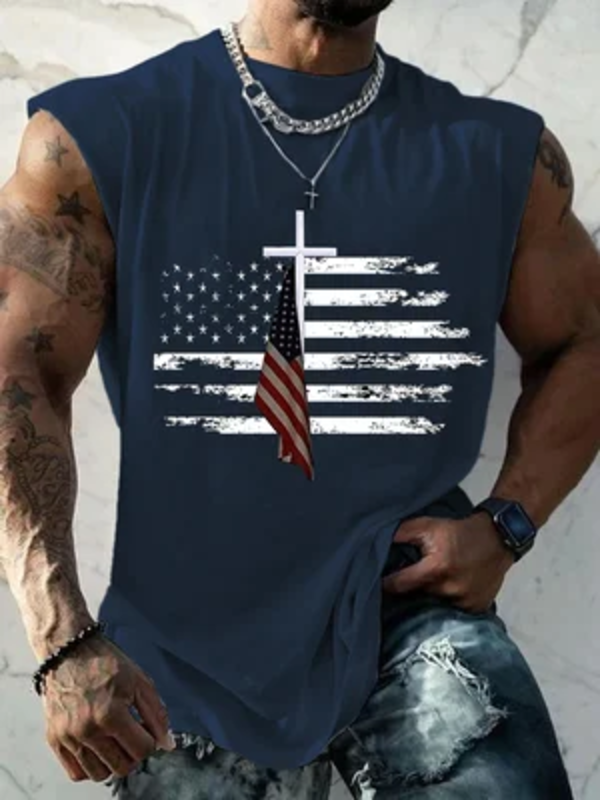 Men&#039;s Casual Printed Tank Top