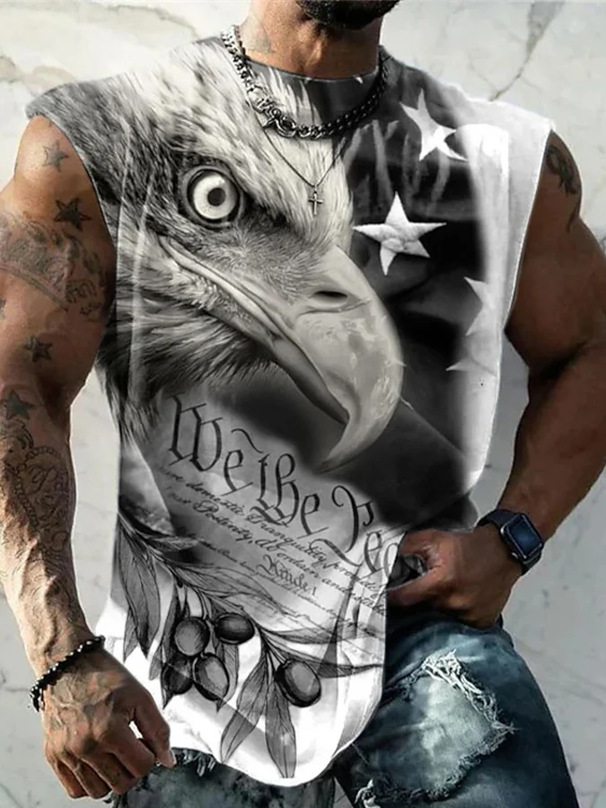 Men&#039;s Independence Day We The People Print Tee