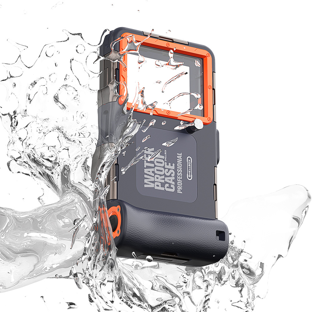 Red pepper black technology 15 meters diving case waterproof protection Samsung applicable 14 Apple 13 phone case Huawei Xiaomi