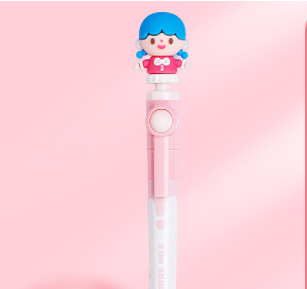Decompression spin pen Cute super cute student with a neutral pen high appearance level girl heart bean pen Water pen Spin pen