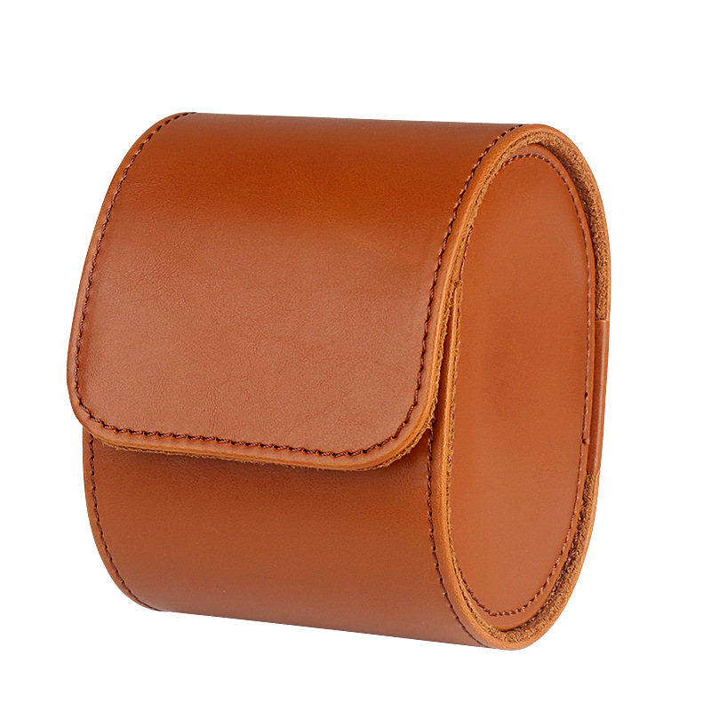 High-grade retro portable watch box dustproof smart watch storage box leather watch box