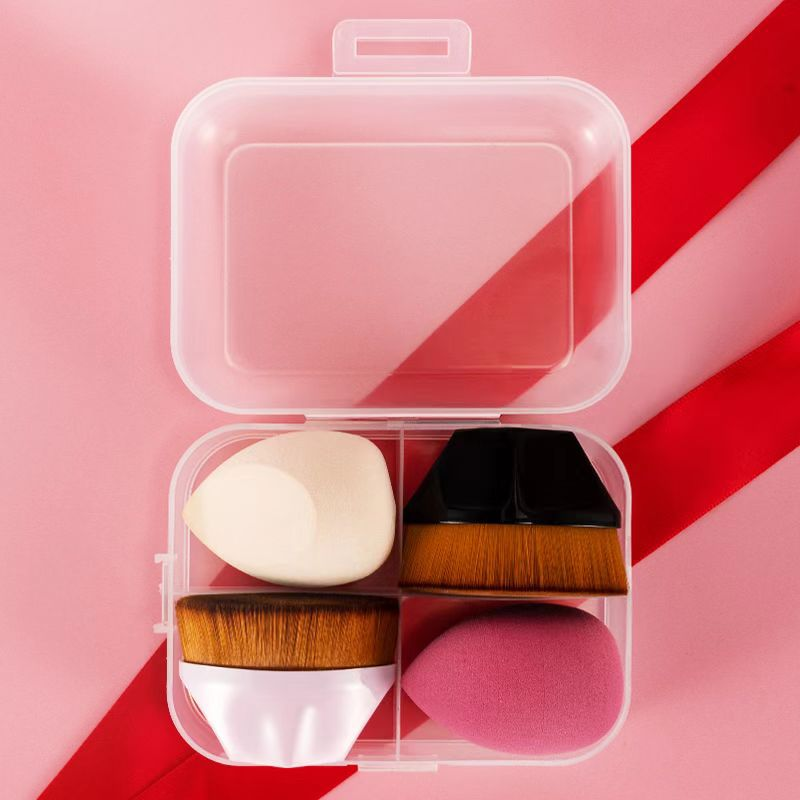 No. 55 magic foundation makeup brush set traceless concealer net red loose powder brush powder puff petal beauty tools box set