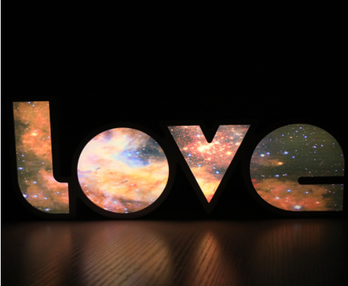 Valentine&#039;s Day proposal confession love light box English letters