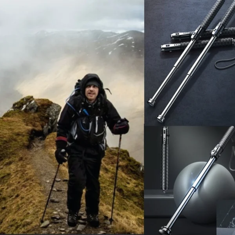 Enhanced Retractable Multi-Tool Three Tactical Defensive Sticks