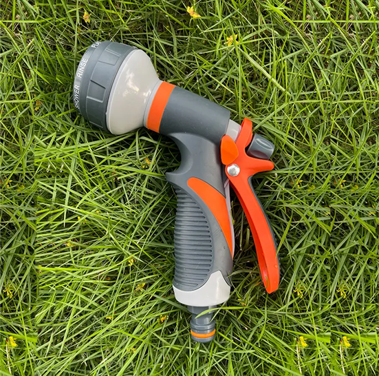 Home eight-function garden watering car wash water gun package rubber adjustable water spray gun