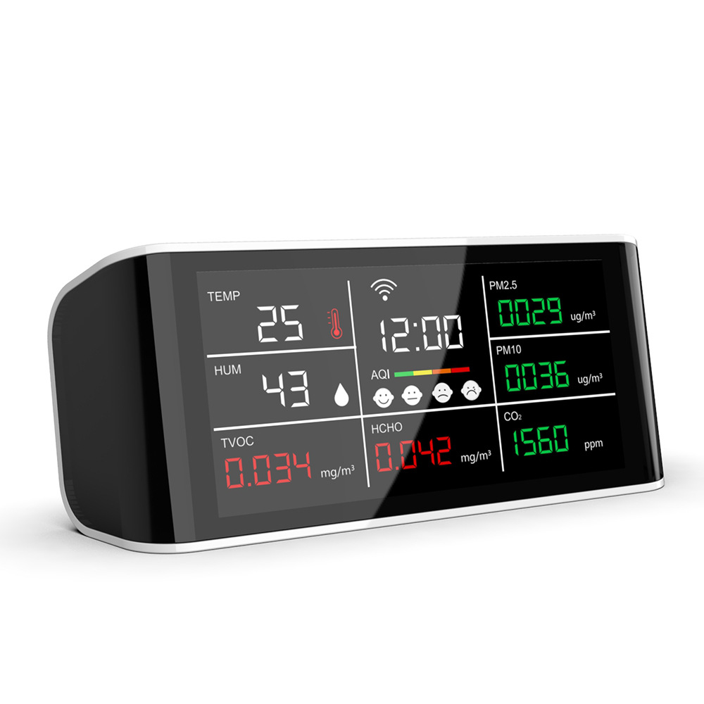 carbon dioxide detector 9 in 1 multifunctional air quality detector co2 detector gas detector