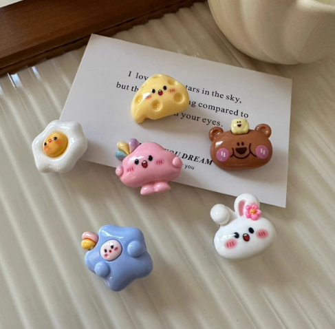Cute bear, rabbit, small side clip, broken hairpin, sweet ins girl hairpin, side clip, broken hairpin