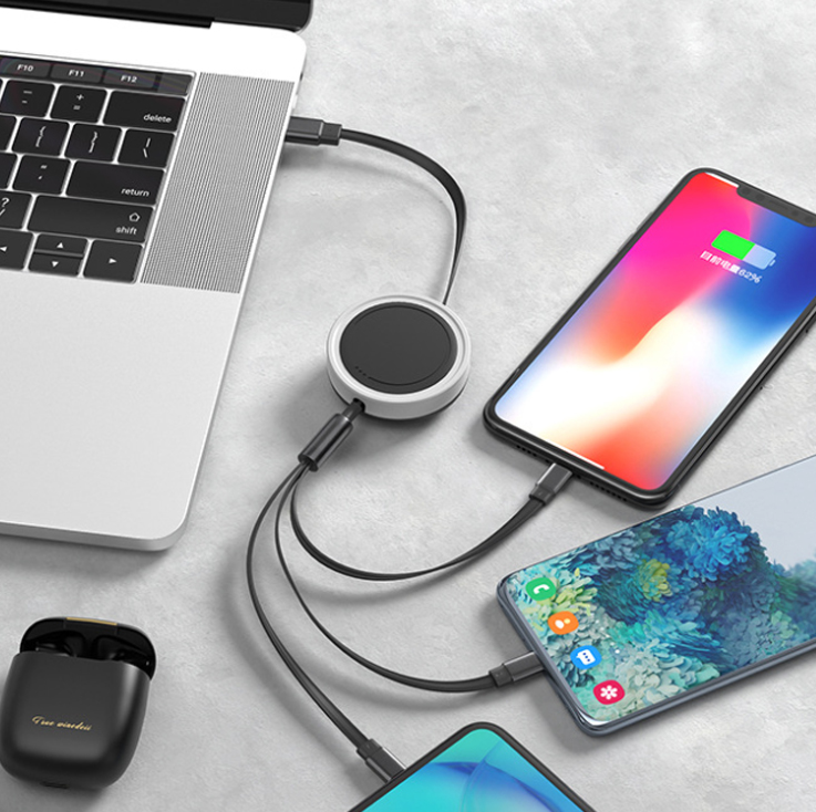 Fast charge 3-in-1 data cable