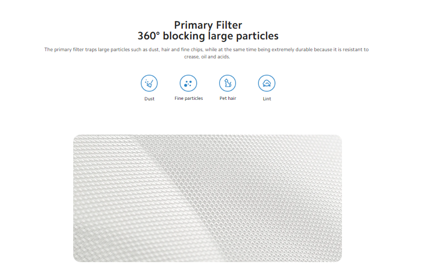 White Compact Filter