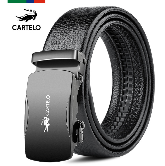 men&#039;s new automatic buckle men&#039;s trouser belt student belt buckle head belt men