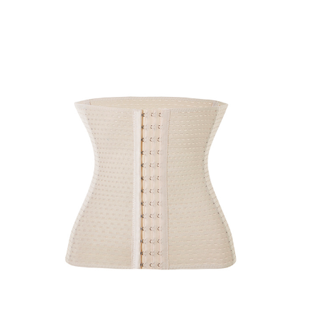 Belly belt female postpartum waist corset girdle breathable hollow plastic waist belt three rows of buttons body shaping garment sports waist