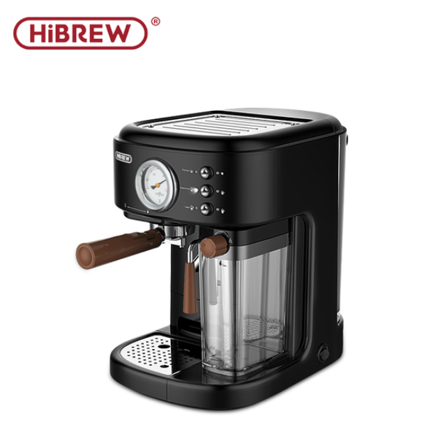 HiBREW  H8A  Fully Automatic Espresso Cappuccino Latte 19Bar 3 in 1 Coffee Machine Automatic hot milk froth ESE pod&amp;Ground Coffee