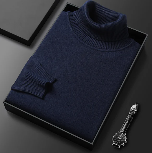 Men&#039;s Turtleneck Sweater Slim Sweater