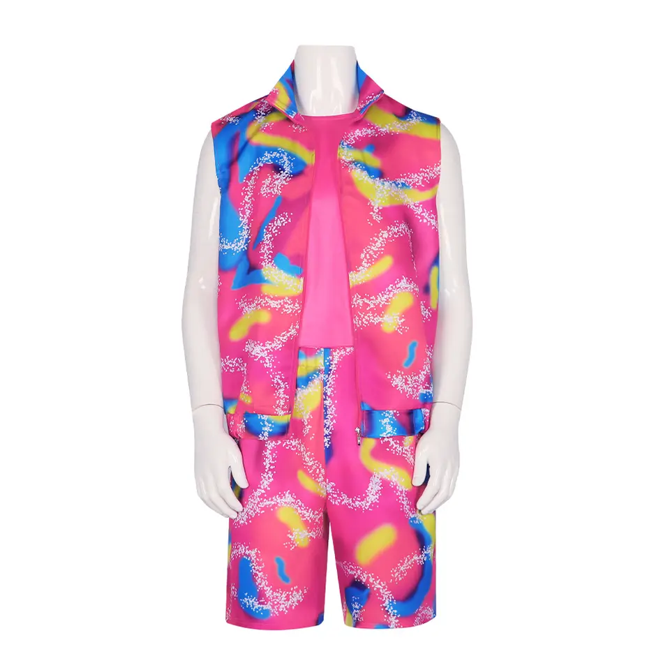 Live Action Movie Barbie cos clothes Men&#039;s Sportswear Suit Barbie Dresses Sub Halloween Performance Clothes cosplay costumes