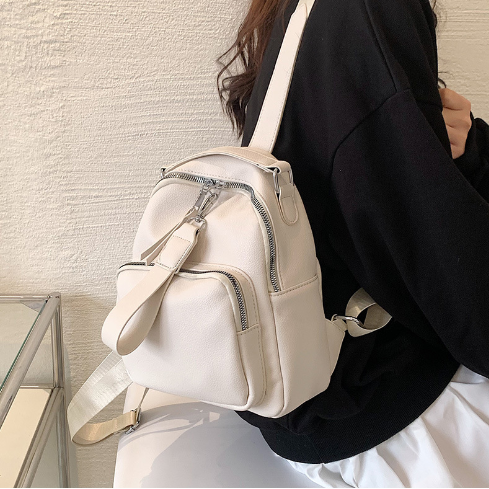 Spring simple small bag 2022 new fashion texture female bag female college students schoolbag hundred ins shoulder bag