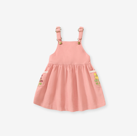 Little maven children&#039;s back strap dress Europe and the United States girls dress fall new cute back strap skirt