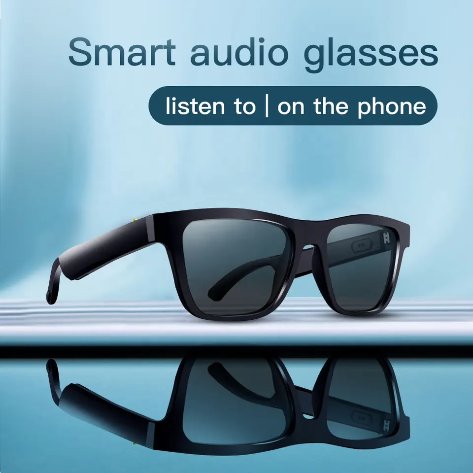 Smart Bluetooth glasses black technology directional audio wireless headset multifunctional listening to songs talking sports glasses