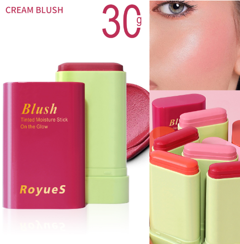 Blush Stick Highlighting base three-dimensional repair natural nude makeup waterproof lightweight multifunctional blush stick