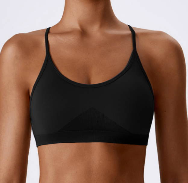 Seamless yoga bra quick-drying tight sports running body fitness clothing sling back yoga clothing